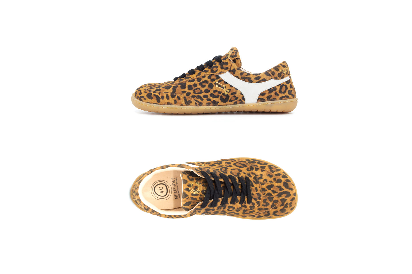 Mukishoes - Lyra Leo - Deportivas barefoot de leopardo