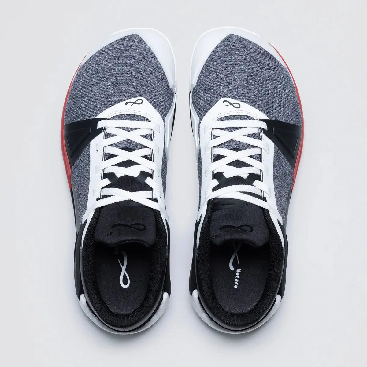 Notace Koto 1 Men Red-Heathered Grey - Zapatillas barefoot de hombre para deportes de raqueta en pista multicolor  Cacles Barefoot