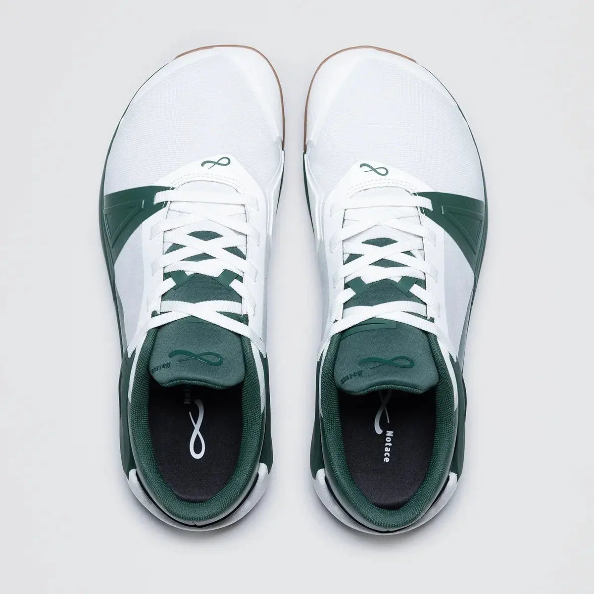 Notace Koto 1 Men White Green - Zapatillas barefoot de hombre para deportes de raqueta en pista  Cacles Barefoot