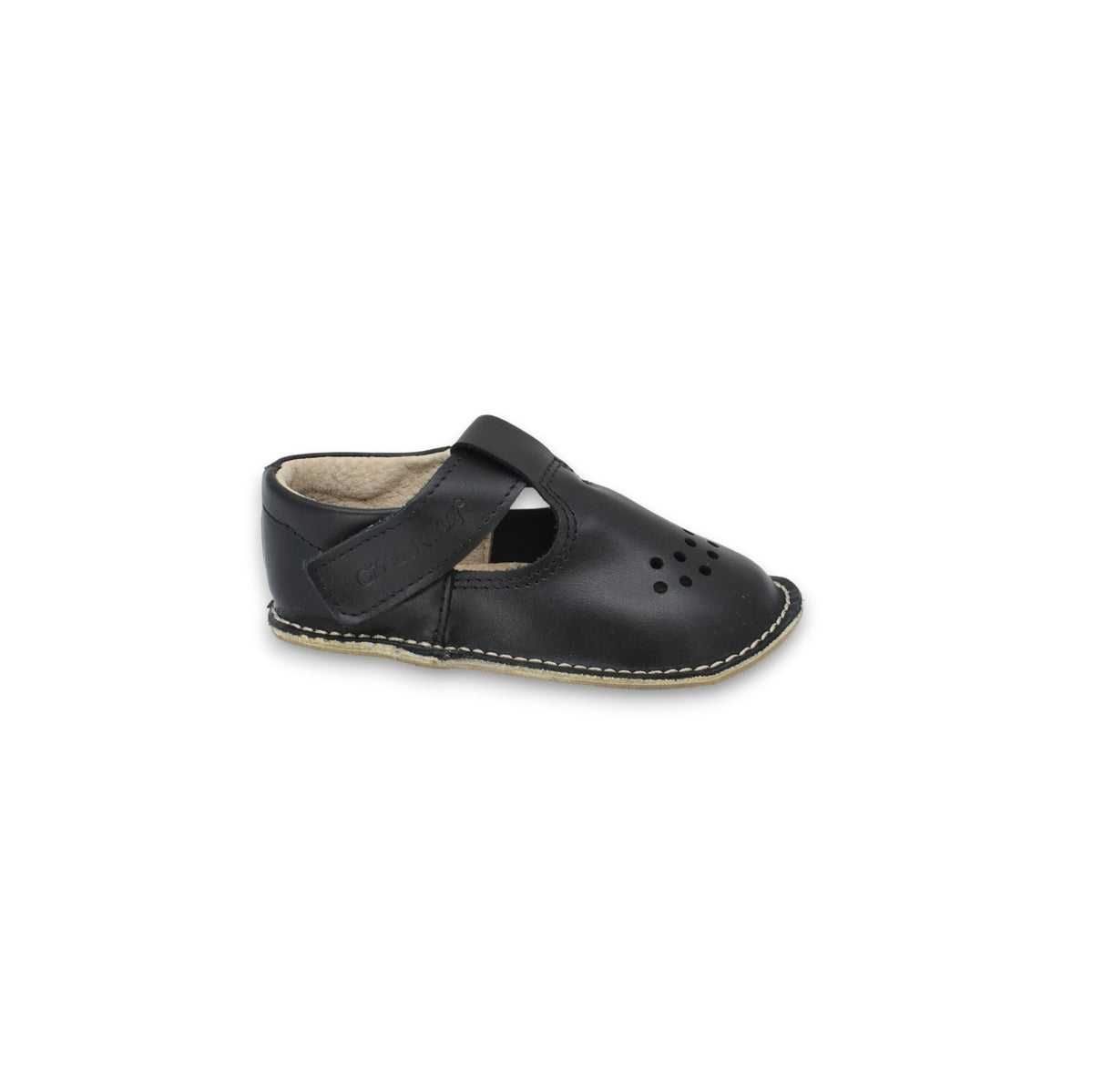 OmaKing Lusti Black - zapatitos barefoot infantiles elegantes negros