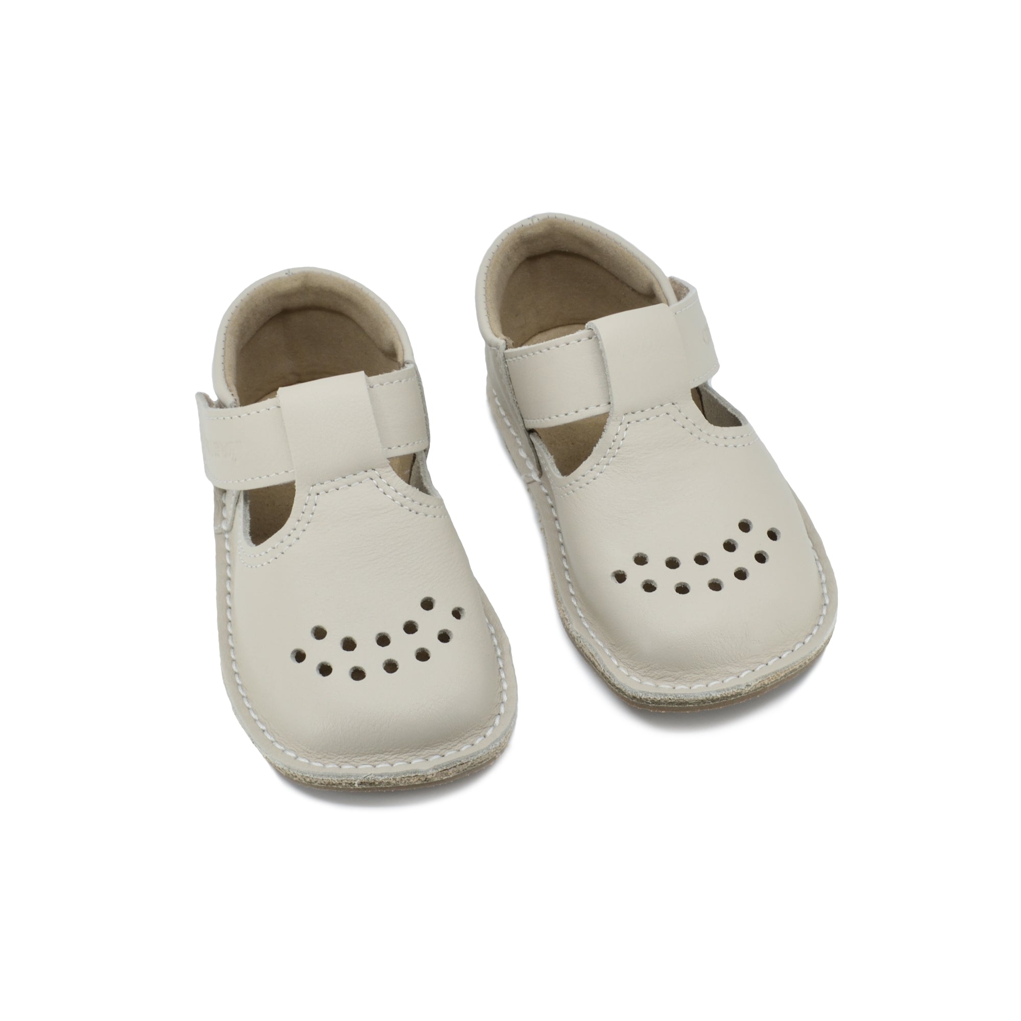 OmaKing - Lusti Natural White - zapatitos barefoot infantiles