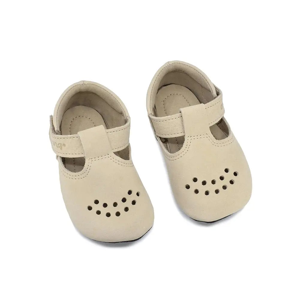 OmaKing Mutsu Beige - zapatitos barefoot primeros pasos
