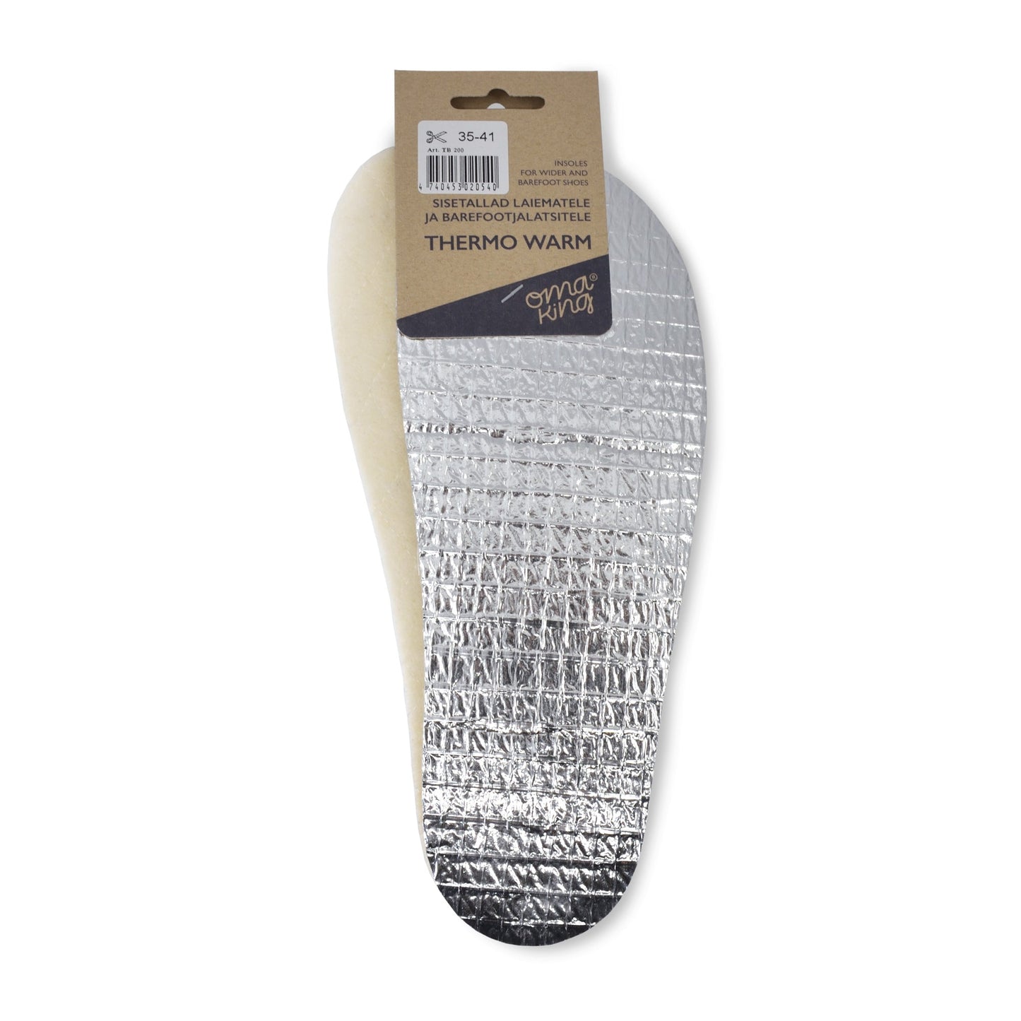 OmaKing - Plantillas barefoot universales recortables - térmicas aislantes - 5 mm-Oma King-Cacles Barefoot-Tienda de calzado barefoot respetuoso minimalista