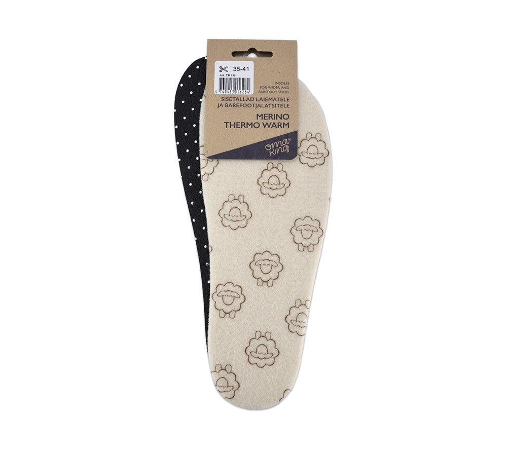 OmaKing - Plantillas barefoot universales recortables - térmicas aislantes merino - 4 mm-Oma King-Cacles Barefoot-Tienda de calzado barefoot respetuoso minimalista