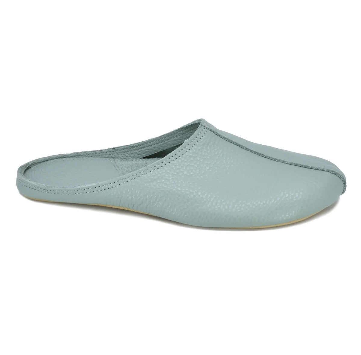 OmaKing Sulbi Mint - Zapatillas de casa barefoot sin talón de cuero verde menta  Cacles Barefoot