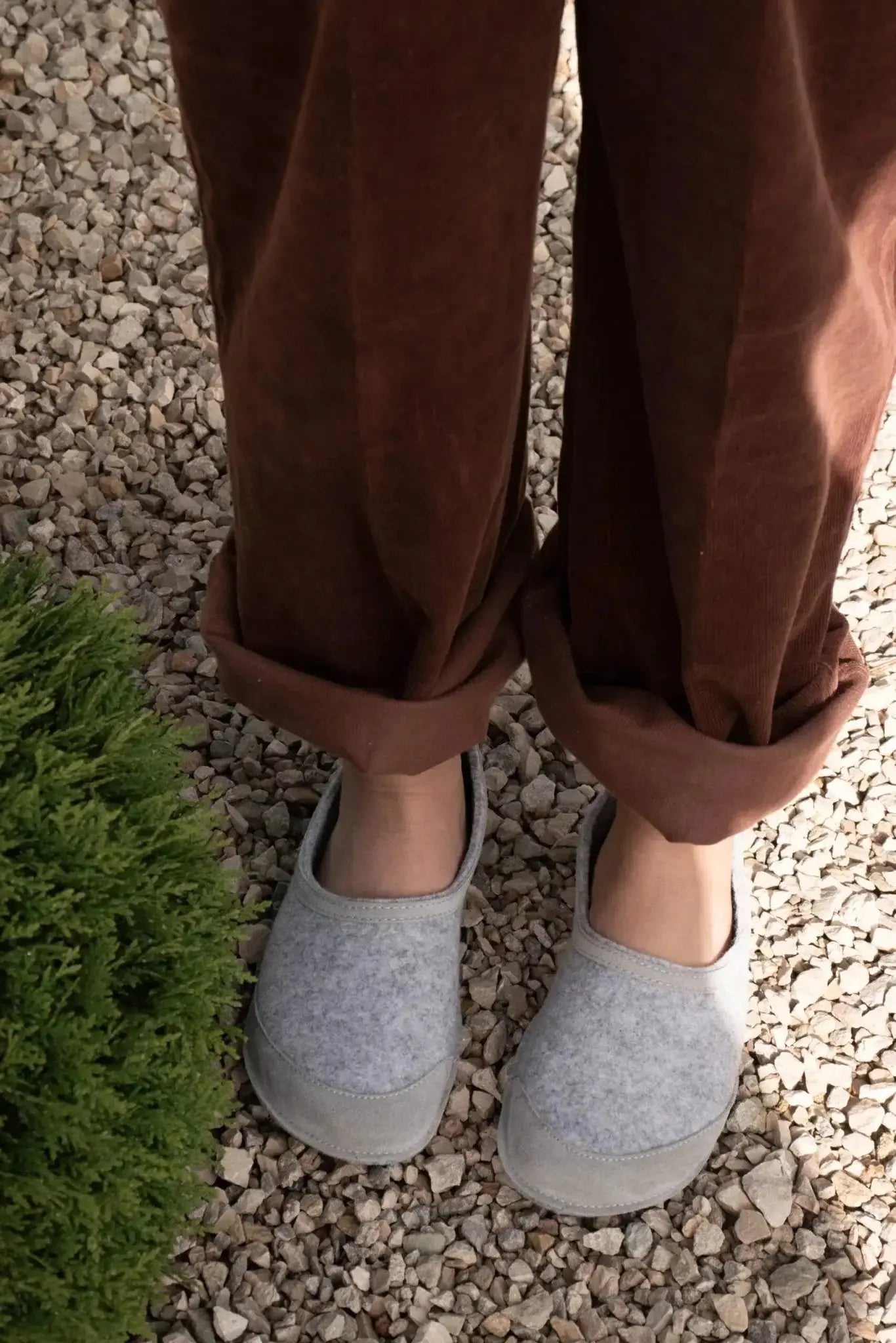 OmaKing - Tuuka Grey - zapatillas de casa barefoot fieltro