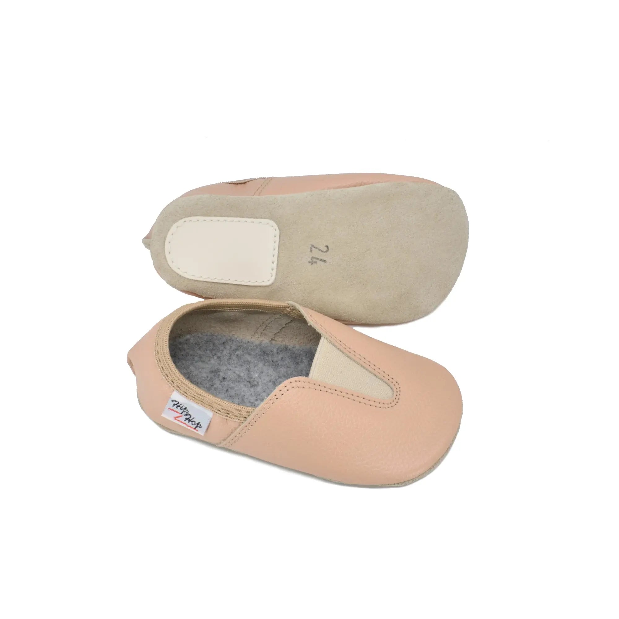 Omaking - Hip-Hop 1st steps - Beige - zapatillas barefoot 1os pasos