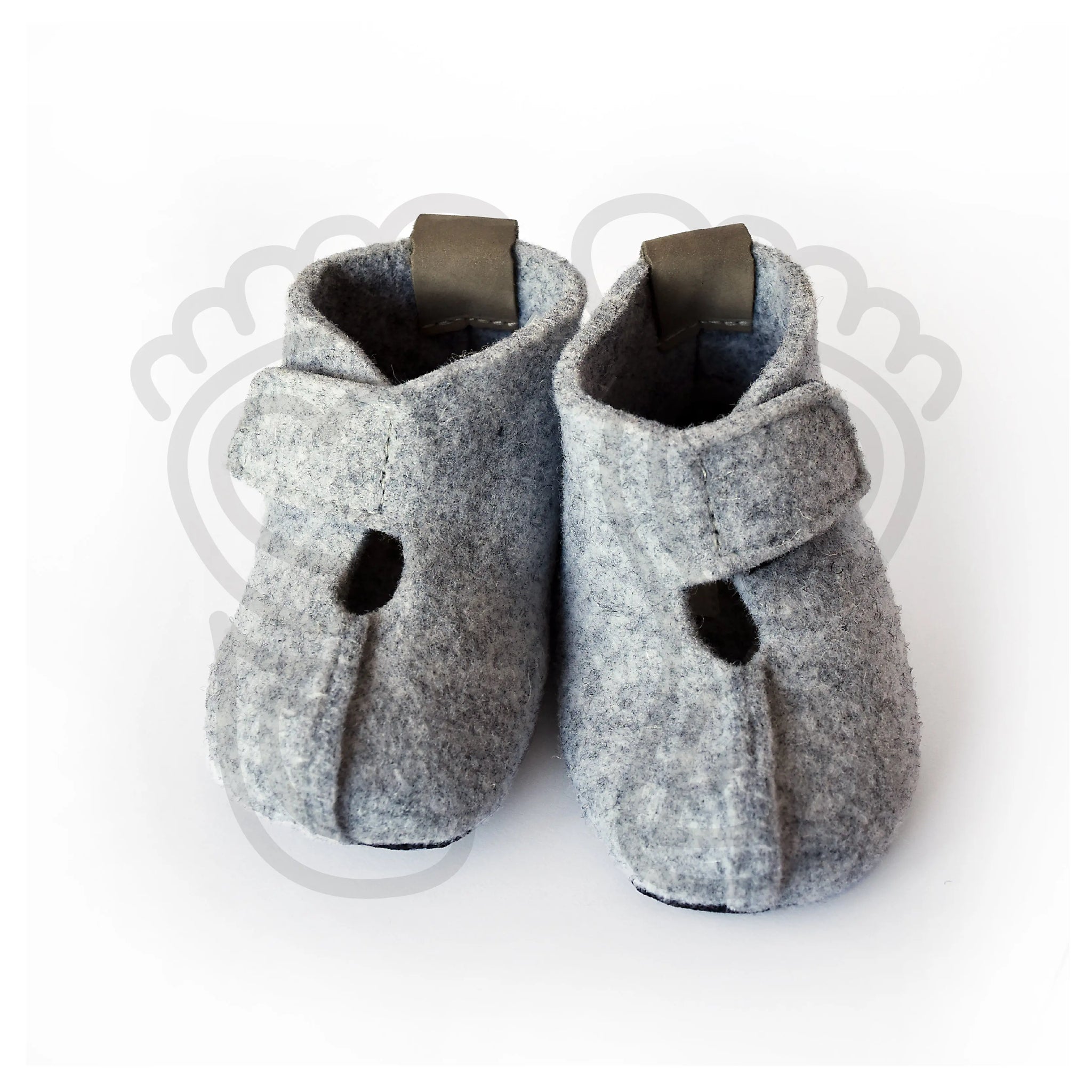 Omaking - Kaku Grey - zapatillas de casa barefoot de lana