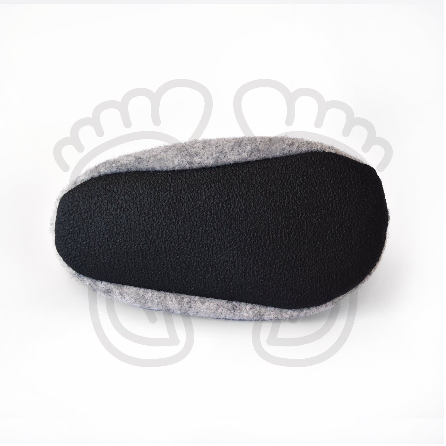 Omaking - Kaku Grey - zapatillas de casa barefoot de lana-Oma King-Cacles Barefoot-Tienda de calzado barefoot respetuoso minimalista