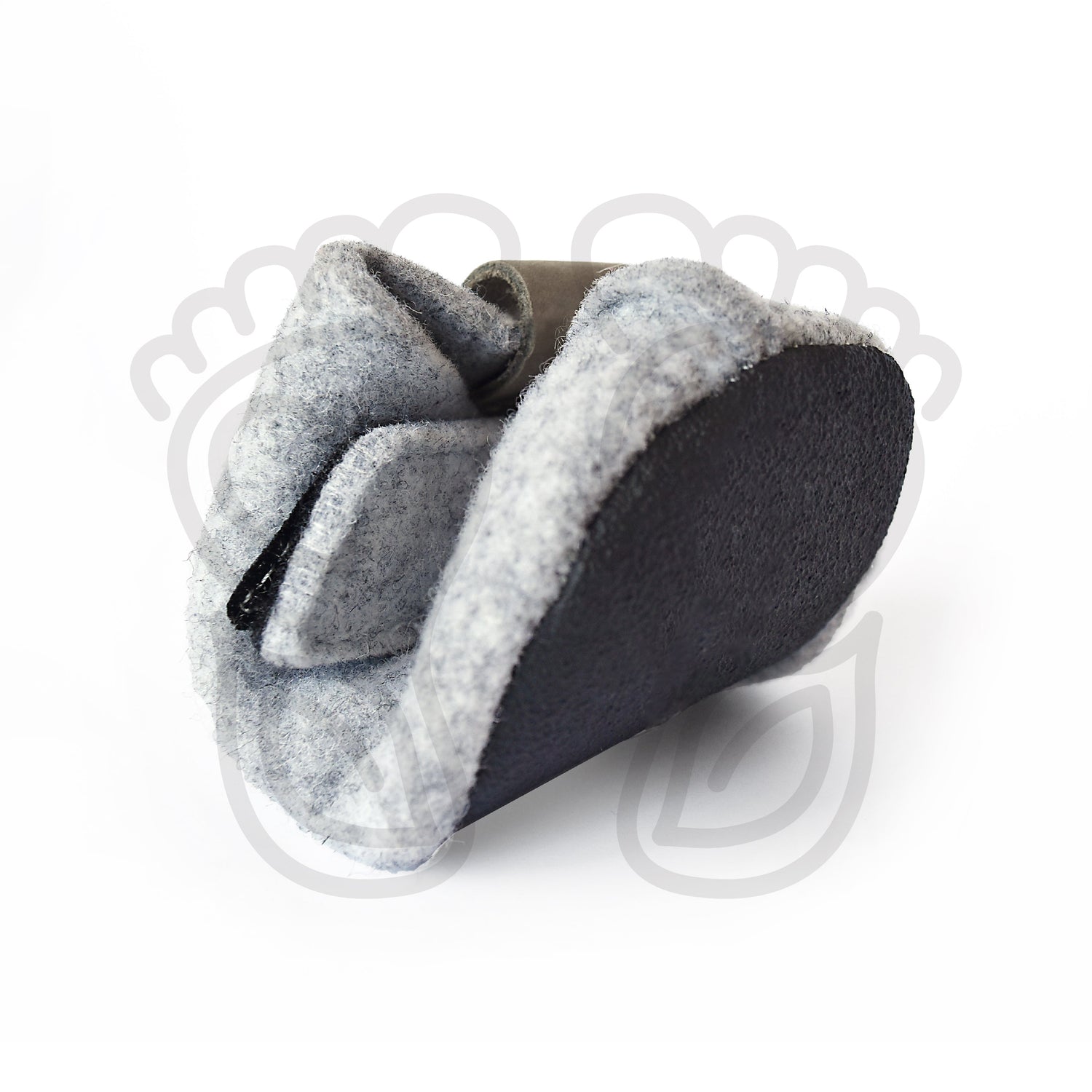 Omaking - Kaku Grey - zapatillas de casa barefoot de lana-Oma King-Cacles Barefoot-Tienda de calzado barefoot respetuoso minimalista