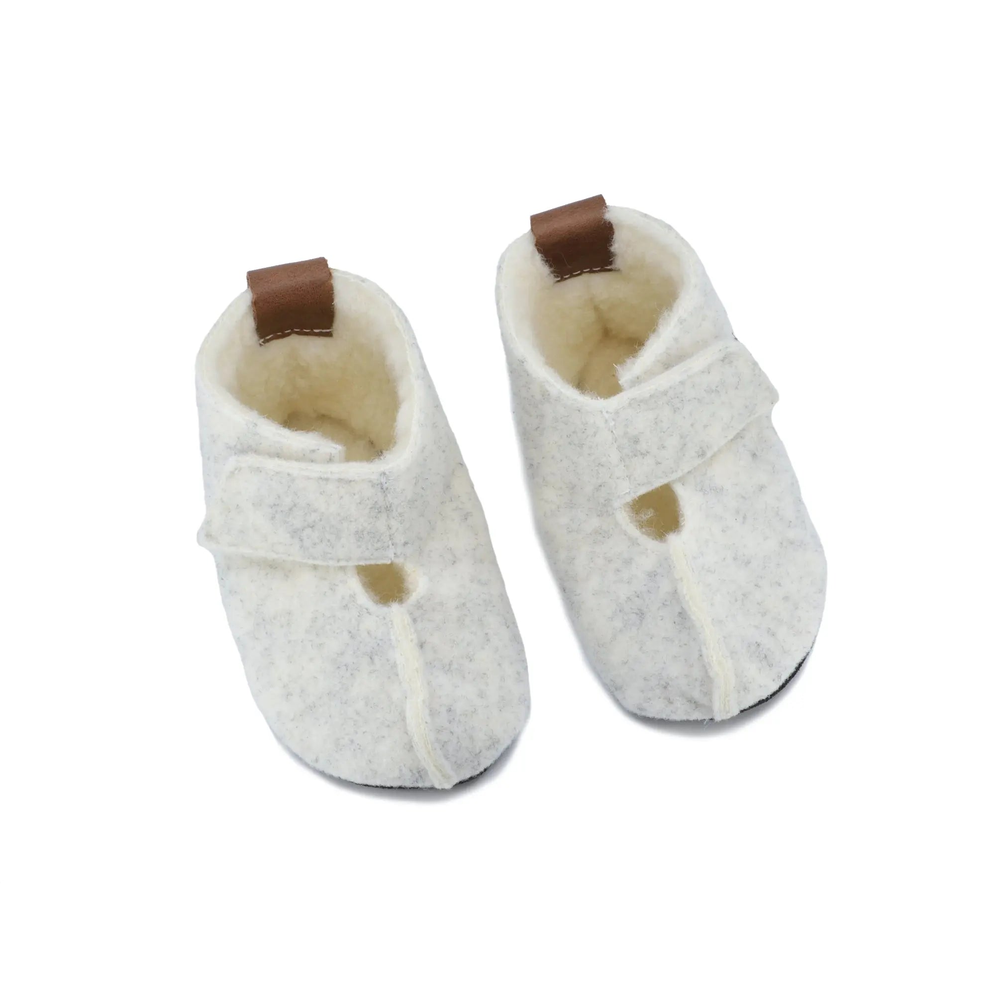 Omaking - Kaku White - zapatillas de casa barefoot de lana