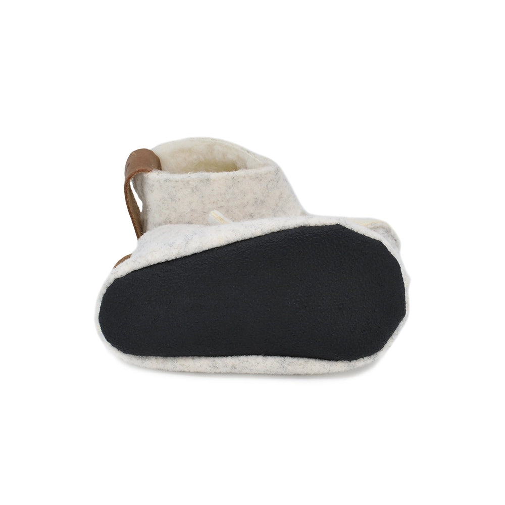 Omaking - Kaku White - zapatillas de casa barefoot de lana-Oma King-Cacles Barefoot-Tienda de calzado barefoot respetuoso minimalista