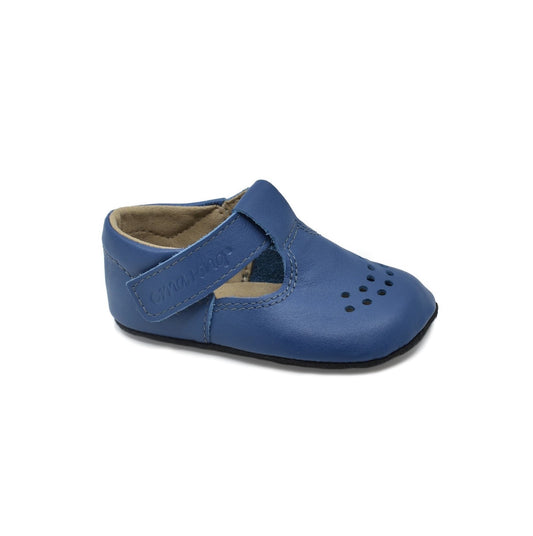 Omaking - Mutsu Blue - zapato barefoot 1os pasos-Oma King-Cacles Barefoot-Tienda de calzado barefoot respetuoso minimalista