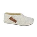 Omaking - Tohkri White - babuchas de casa barefoot fieltro y lana unisex