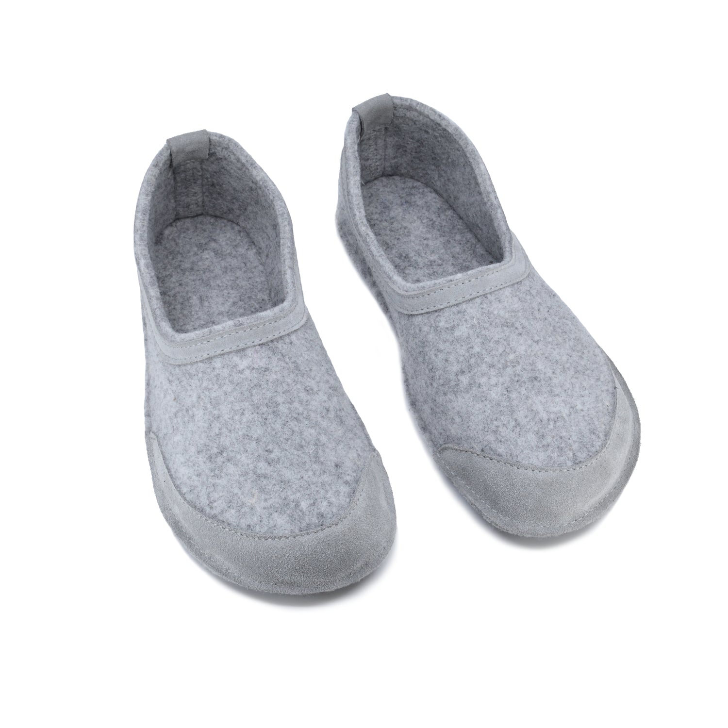 Omaking - Tossun Grey - zapatillas de casa barefoot fieltro-Oma King-Cacles Barefoot-Tienda de calzado barefoot respetuoso minimalista