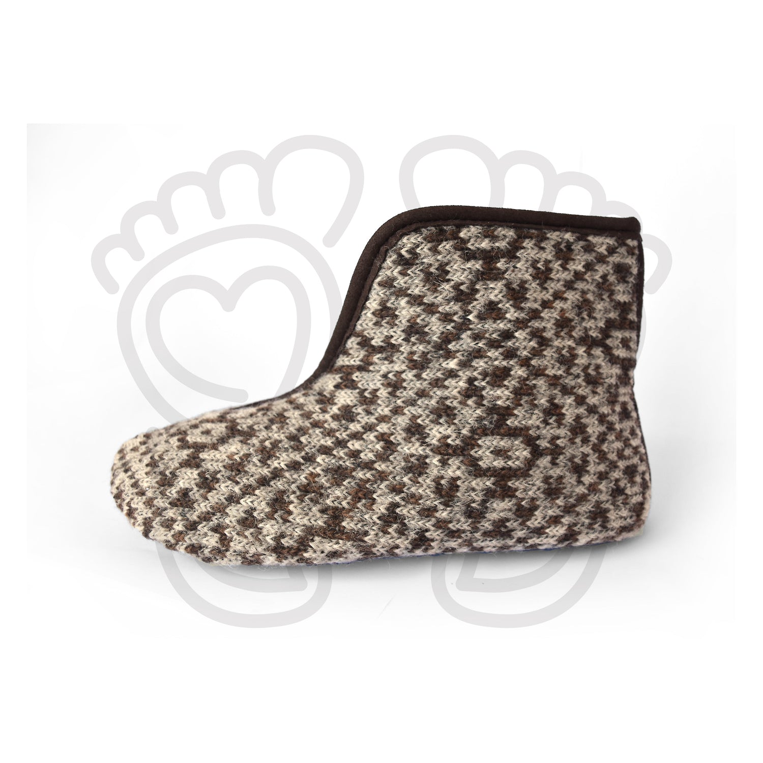 Omaking - Trolla Nordic beige - zapatillas de casa barefoot de lana-Oma King-Cacles Barefoot-Tienda de calzado barefoot respetuoso minimalista
