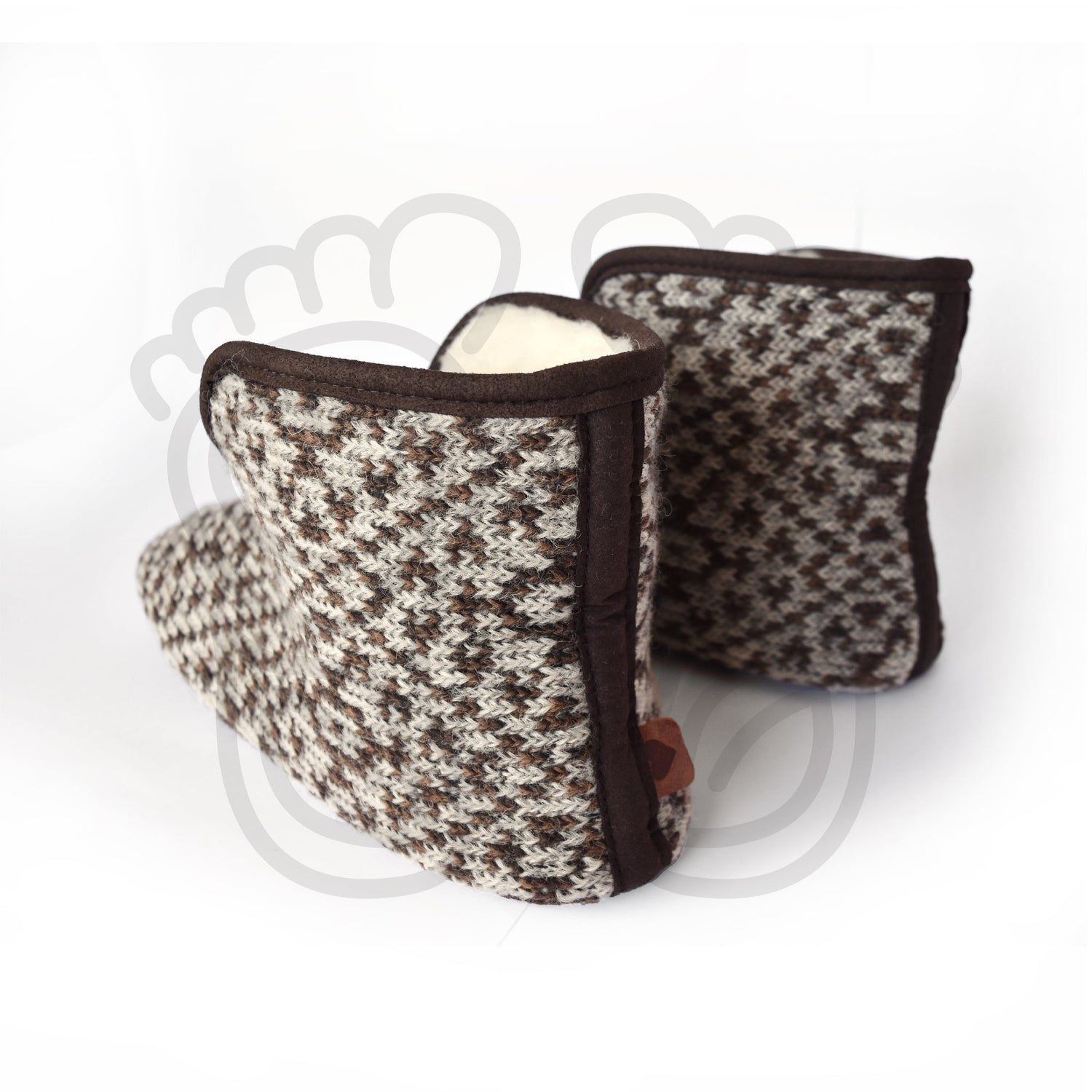 Omaking - Trolla Nordic beige - zapatillas de casa barefoot de lana-Oma King-Cacles Barefoot-Tienda de calzado barefoot respetuoso minimalista