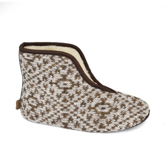 Omaking - Trolla Nordic beige - zapatillas de casa barefoot de lana-Oma King-Cacles Barefoot-Tienda de calzado barefoot respetuoso minimalista