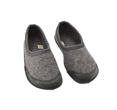 OmaKing - Tuuka Dark Grey - zapatillas de casa barefoot fieltro