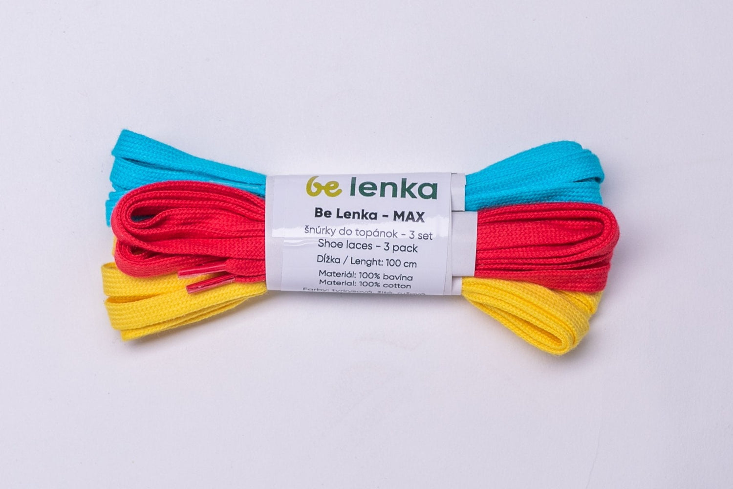 Pack 3 cordones de colores - Sam - 100 cm-Be Lenka-Cacles Barefoot
