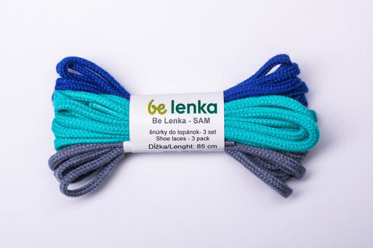 Pack 3 cordones de colores - Sam - 85 cm-Be Lenka-Cacles Barefoot