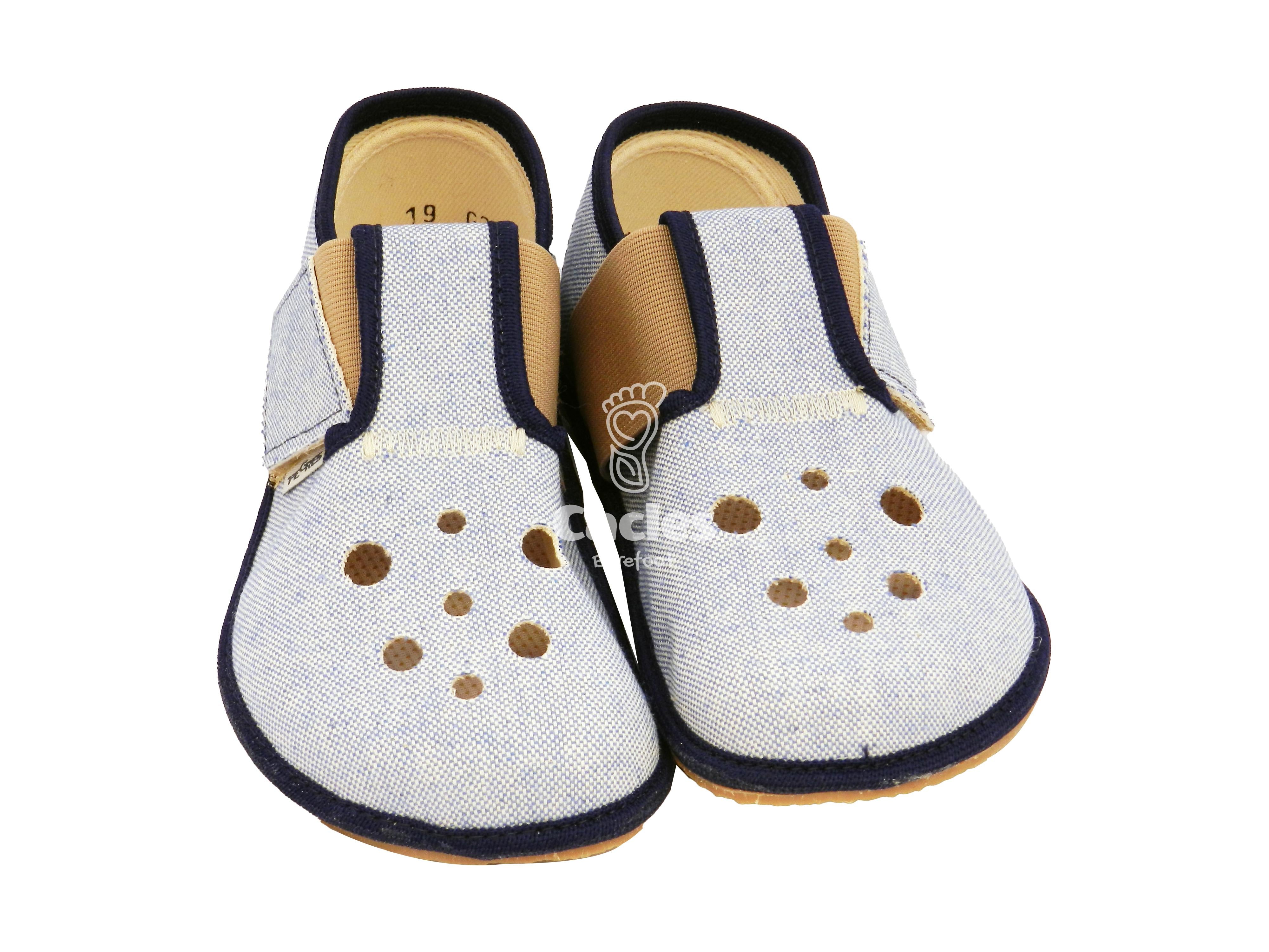 Pegres - BF03 - zapatillas de casa barefoot - azul