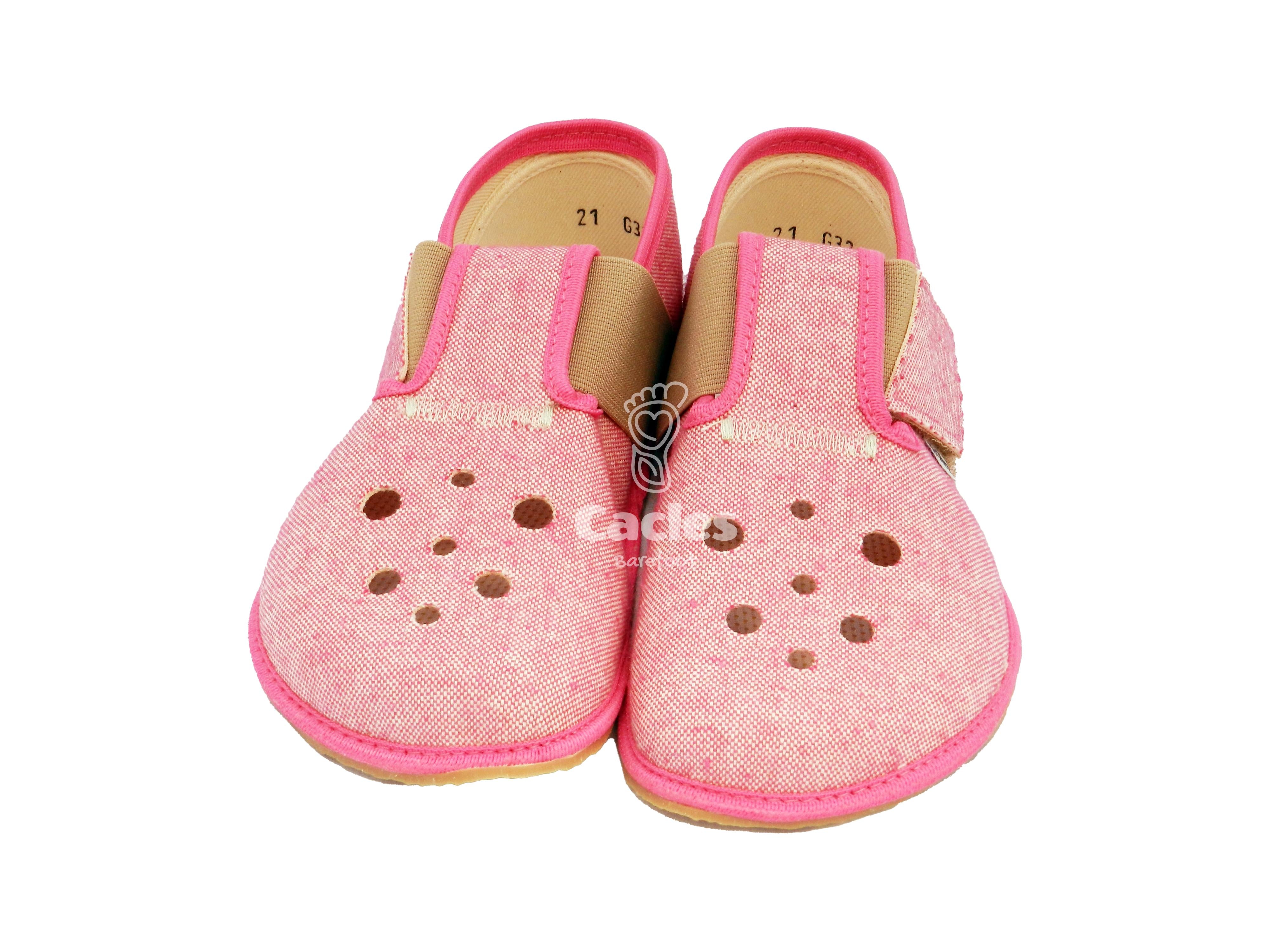 Pegres - BF03 - zapatillas de casa barefoot - rosa