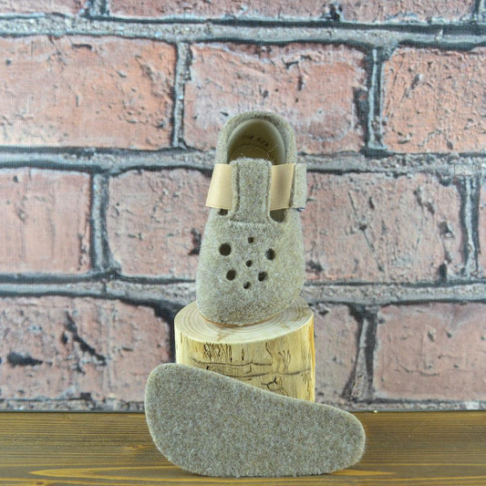 Pegres - BF04 - zapatillas de casa barefoot - avellana