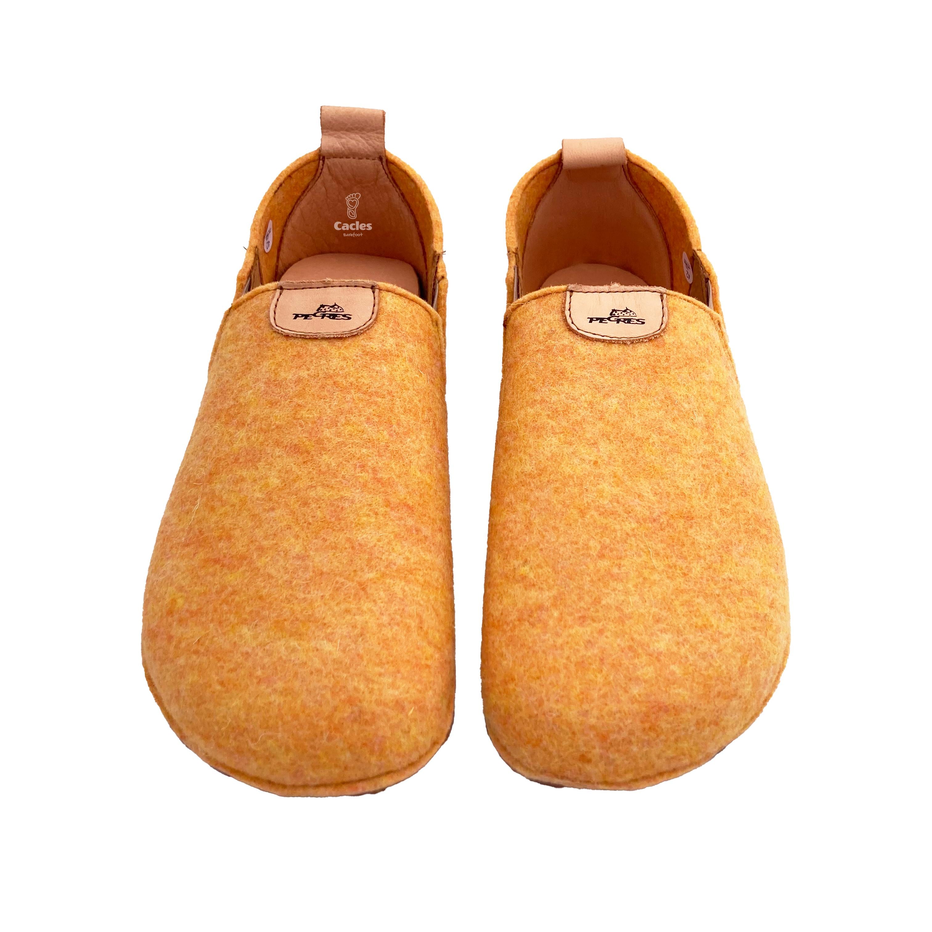 Pegres - BF15U - zapatillas de casa barefoot de adulto - amarillo
