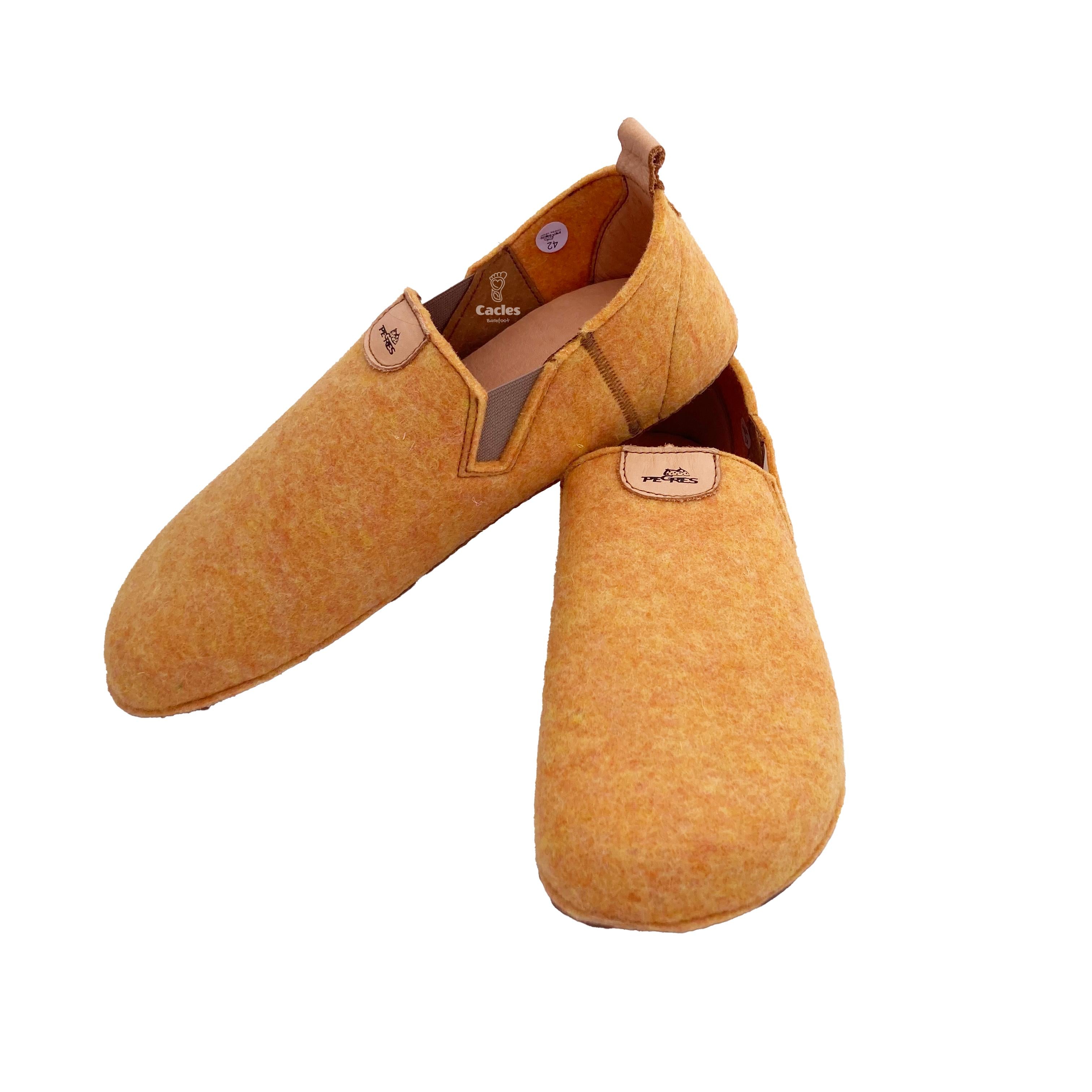 Pegres - BF15U - zapatillas de casa barefoot de adulto - amarillo