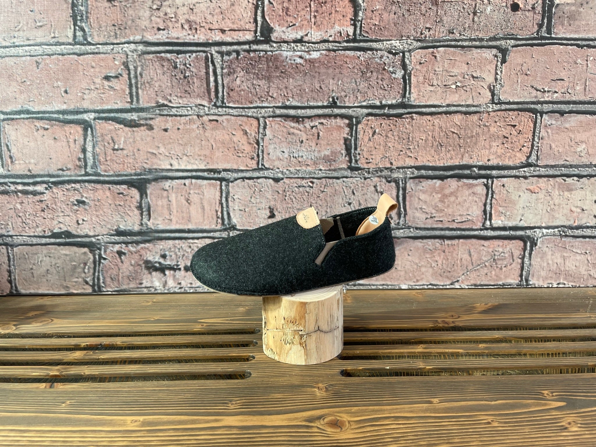 Pegres - BF15U - zapatillas de casa barefoot de adulto - negro