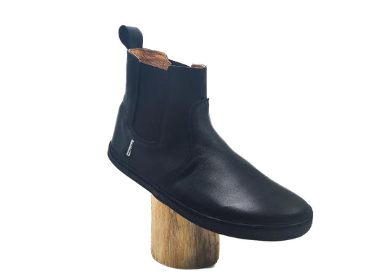 Pegres - BF58 black - botines chelsea barefoot-Pegres-Cacles Barefoot-Tienda de calzado barefoot respetuoso minimalista
