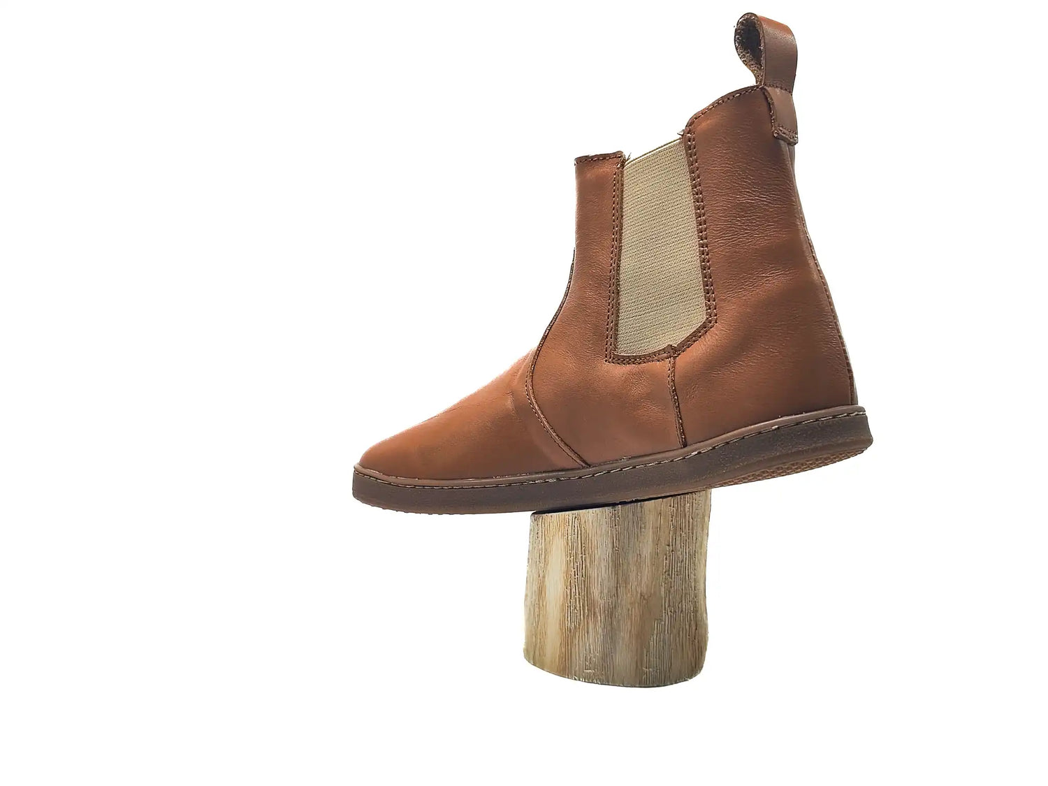 Pegres - BF58 brown - botines chelsea barefoot-Pegres-Cacles Barefoot-Tienda de calzado barefoot respetuoso minimalista