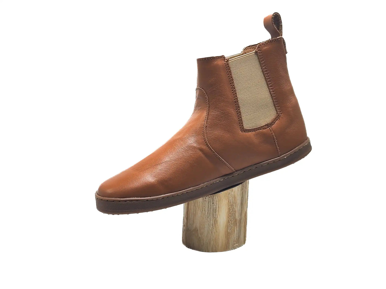 Pegres - BF58 brown - botines chelsea barefoot-Pegres-Cacles Barefoot-Tienda de calzado barefoot respetuoso minimalista