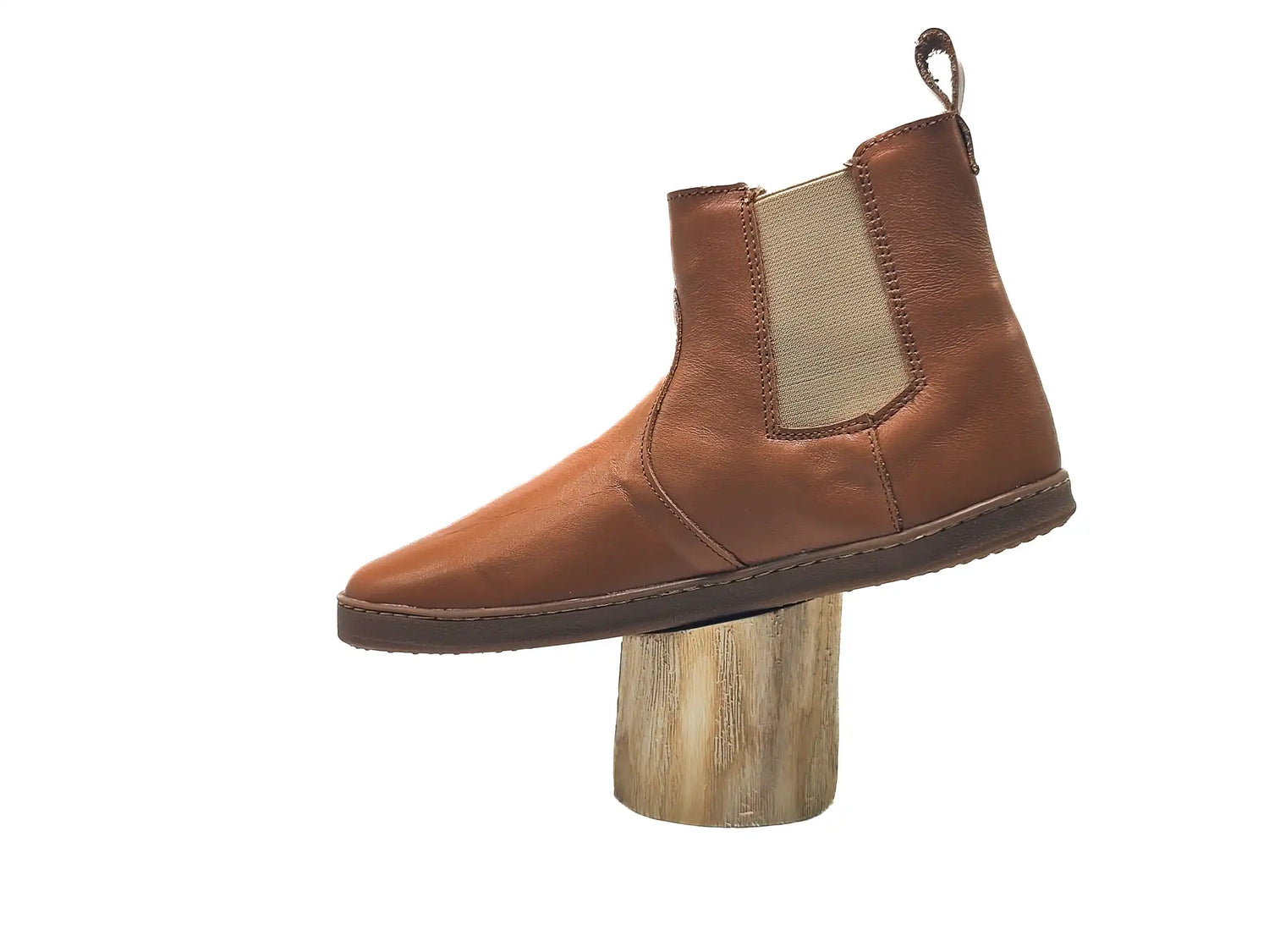 Pegres - BF58 brown - botines chelsea barefoot-Pegres-Cacles Barefoot-Tienda de calzado barefoot respetuoso minimalista