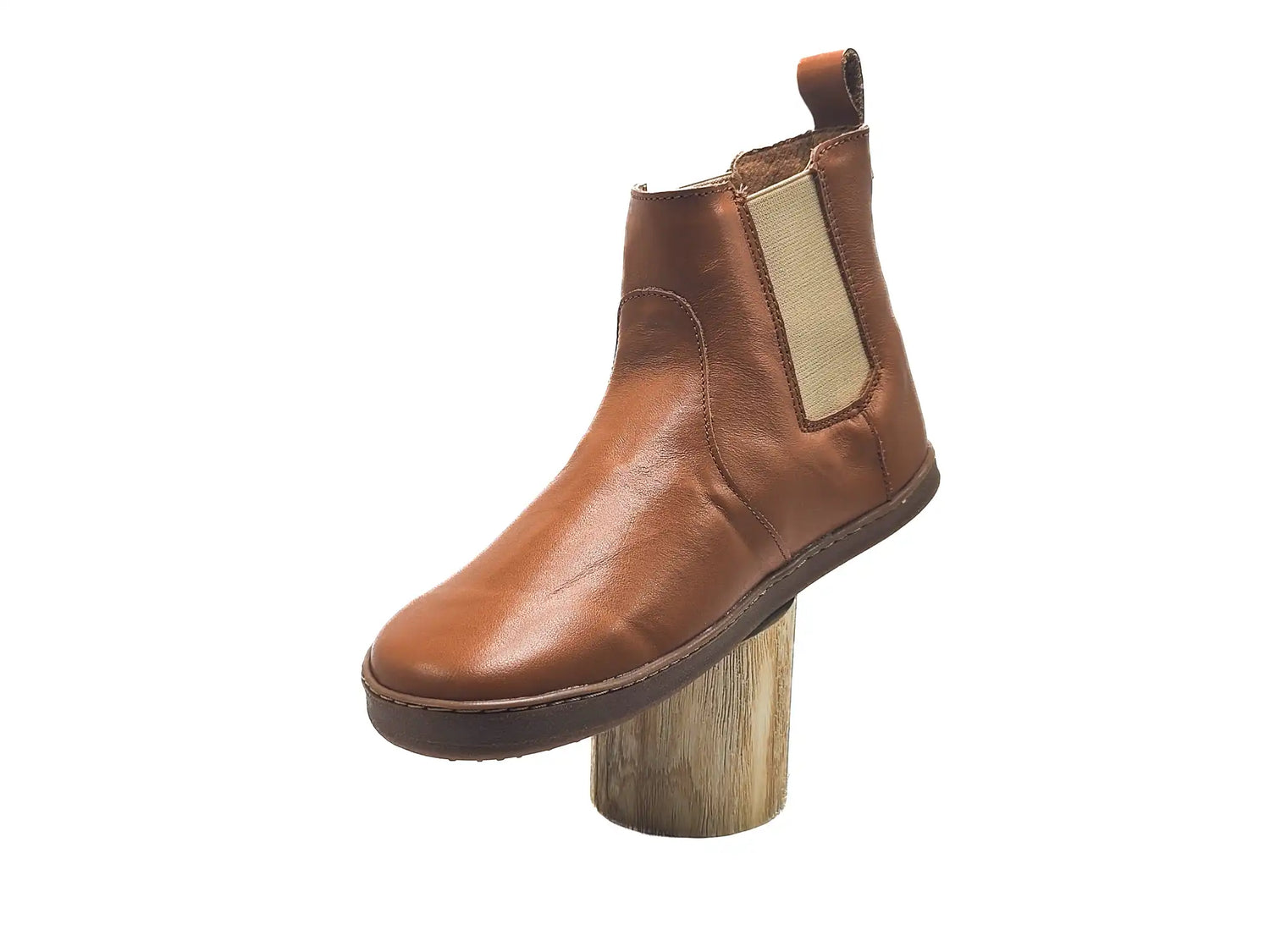 Pegres - BF58 brown - botines chelsea barefoot-Pegres-Cacles Barefoot-Tienda de calzado barefoot respetuoso minimalista