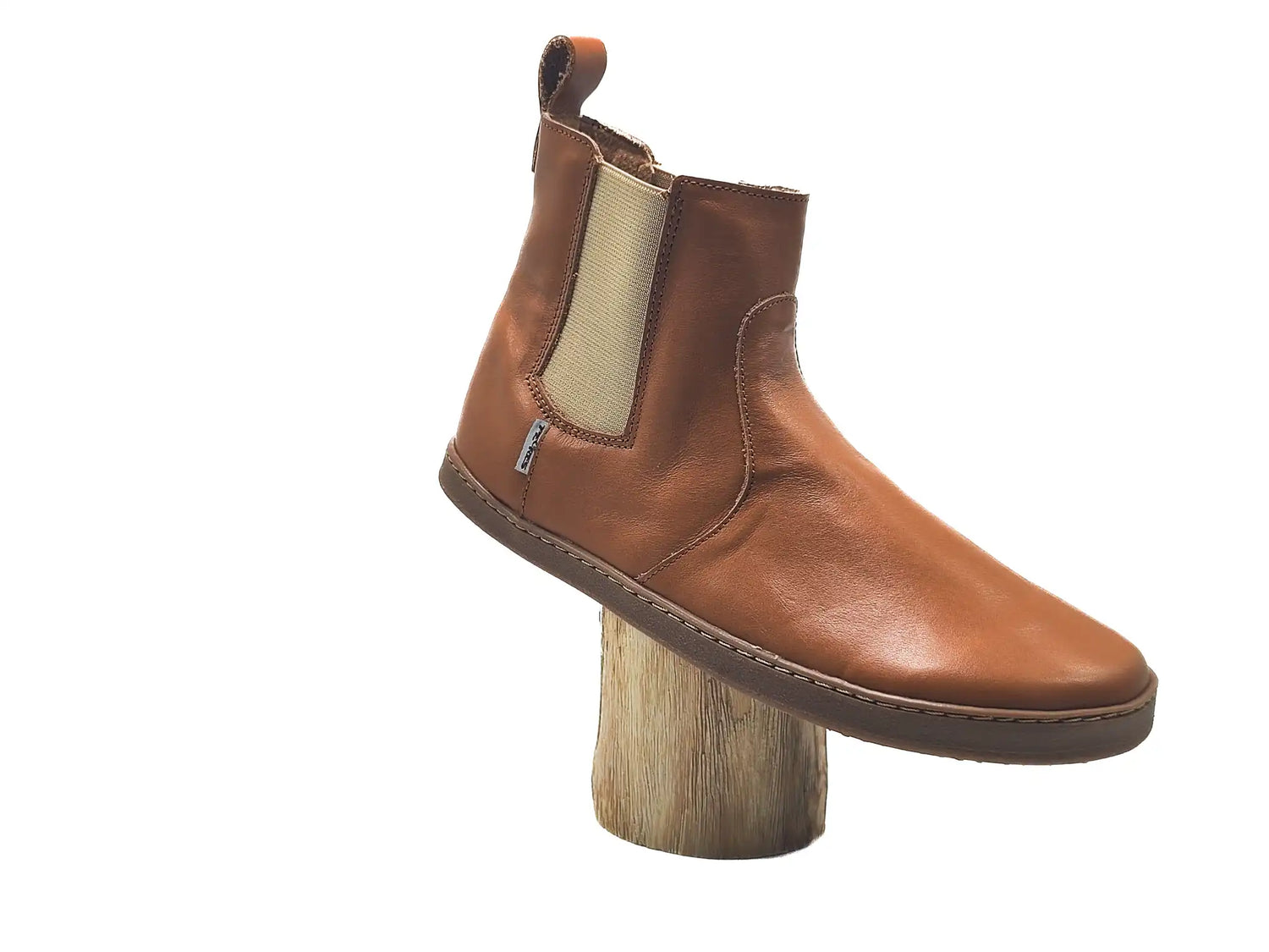 Pegres - BF58 brown - botines chelsea barefoot-Pegres-Cacles Barefoot-Tienda de calzado barefoot respetuoso minimalista