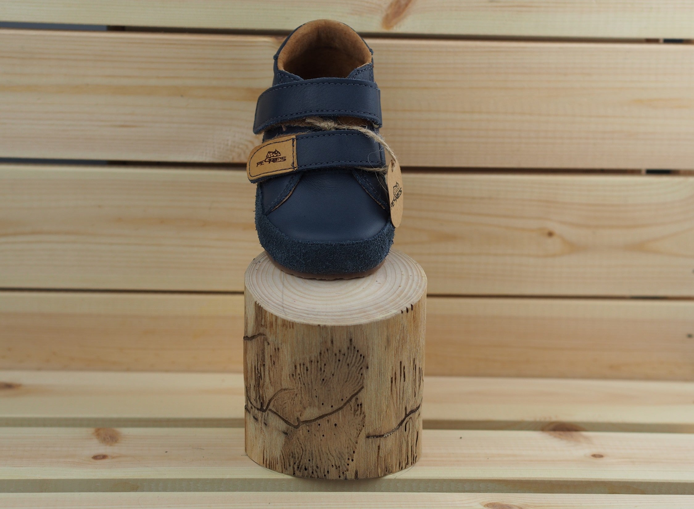 Pegres - Bose B1408 - botines barefoot colegiales - azul