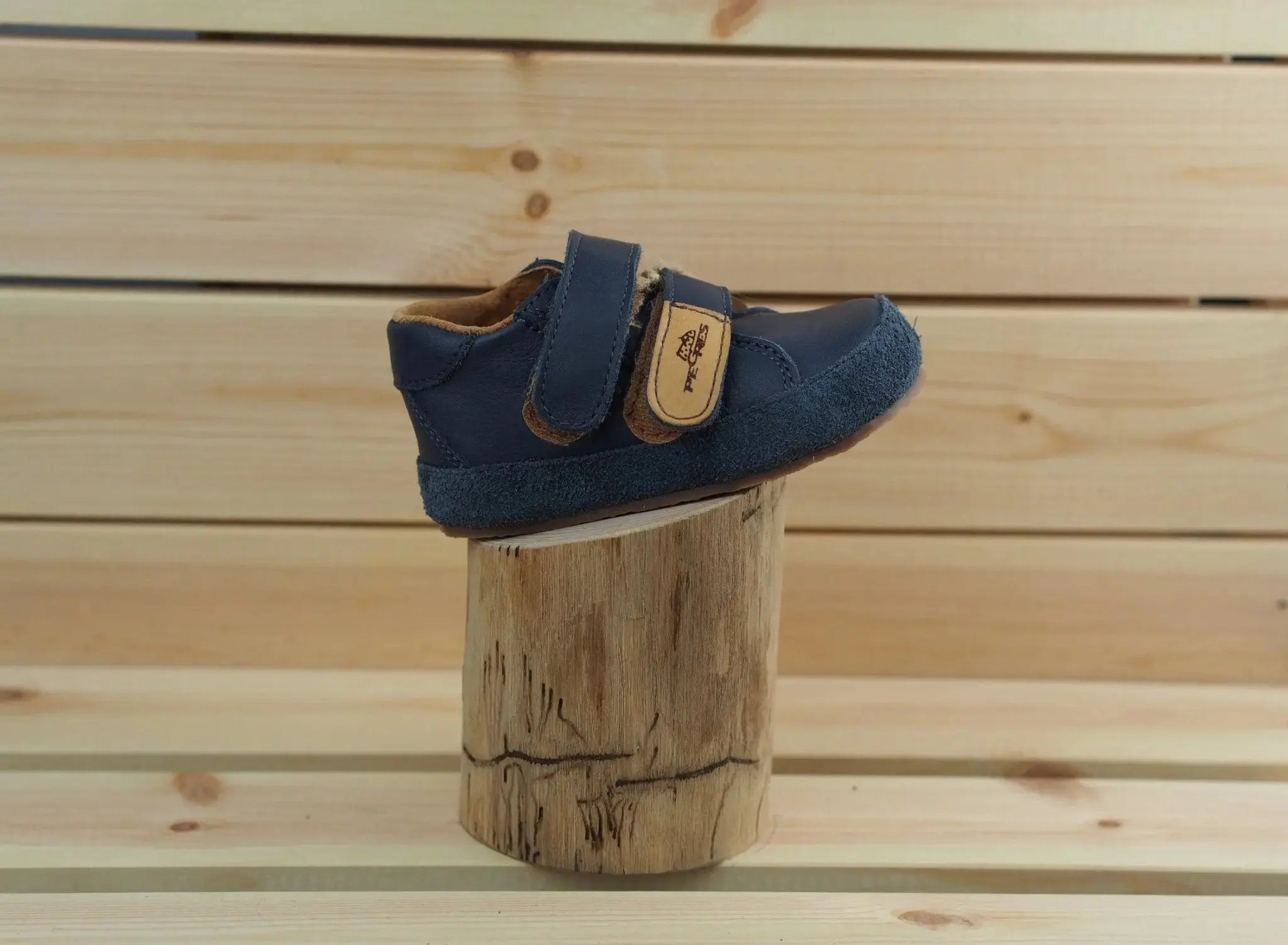 Pegres - Bose B1408 - botines barefoot colegiales - azul