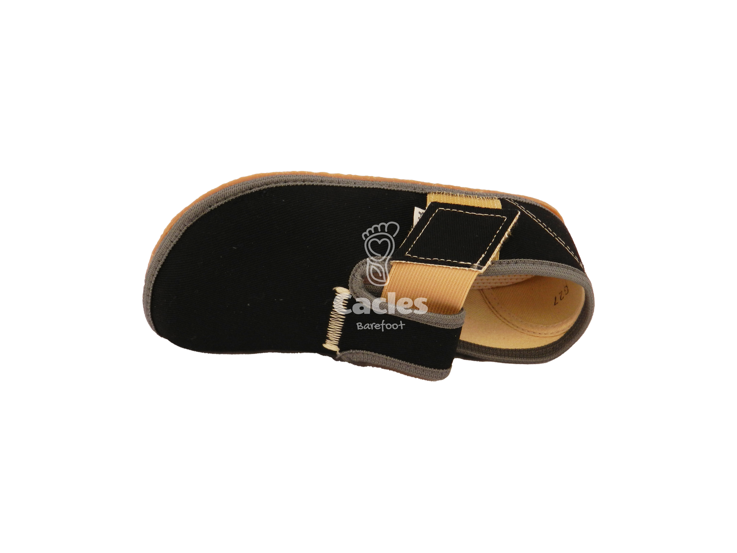 Pegres zapatillas algodón negro-Pegres-Cacles Barefoot