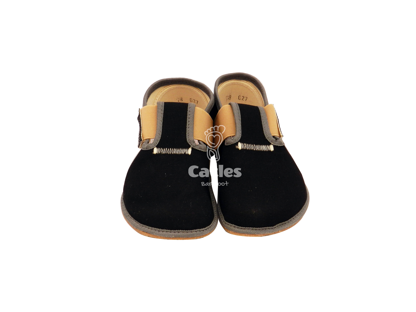 Pegres zapatillas algodón negro-Pegres-Cacles Barefoot