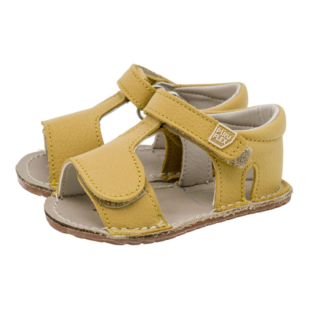 Piruflex - PF321-4 Davinci Mostaza - Sandalias barefoot-Piruflex-Cacles Barefoot-Tienda de calzado barefoot respetuoso minimalista