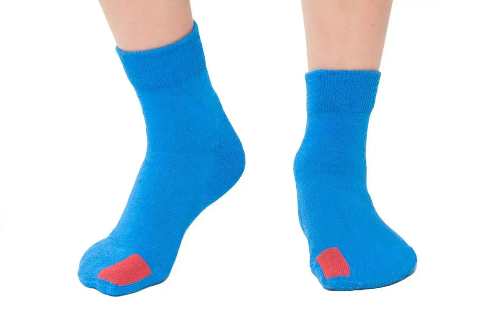 Plus12 - Blue Cotton - calcetines respetuosos cortos