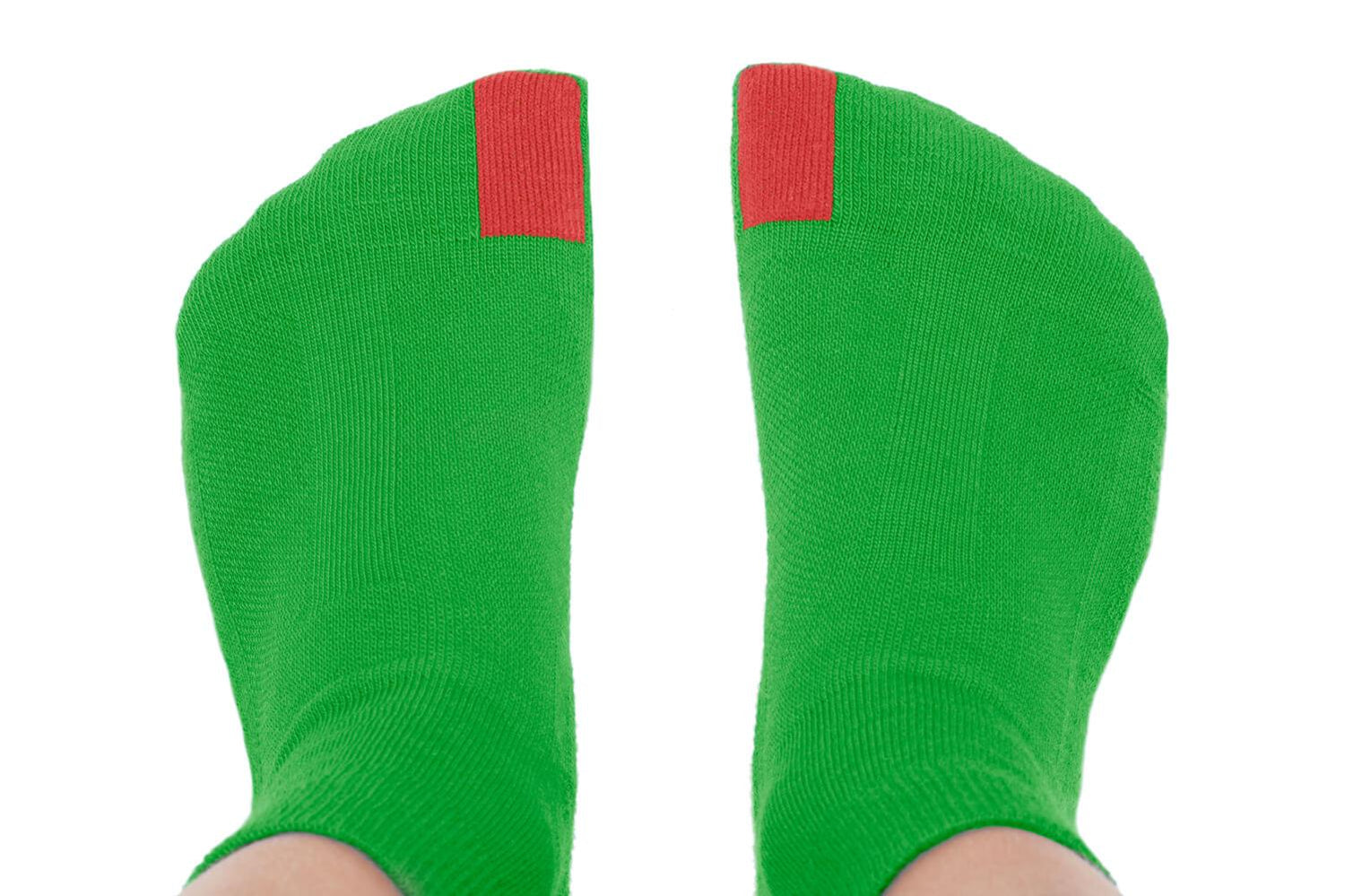 Plus12 Calcetines cortos algodon verdes-plus12-Cacles Barefoot