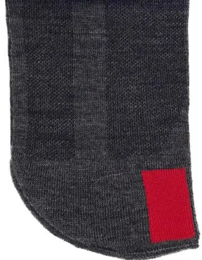 Plus12 - Calcetines barefoot largos - Lana merino - Gris
