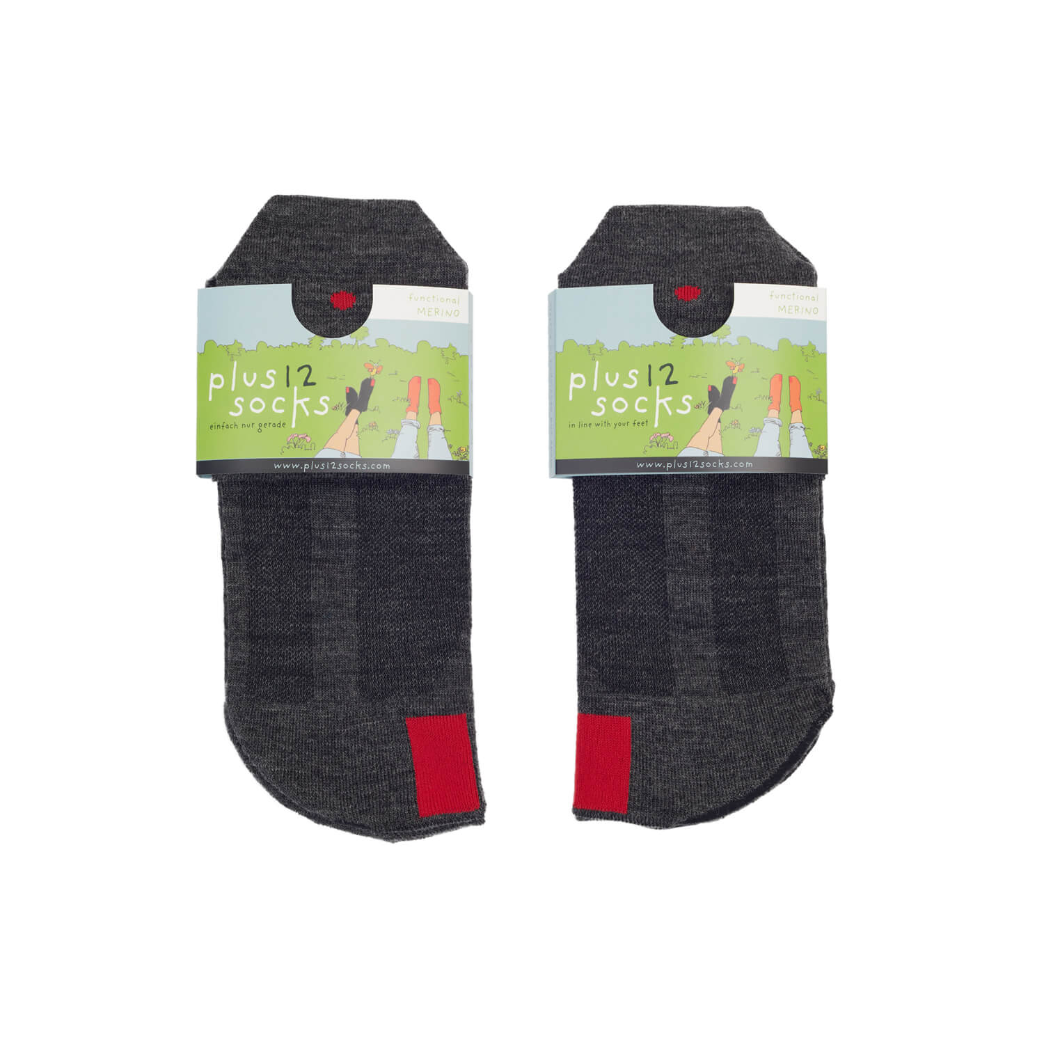 Plus12 - Calcetines barefoot largos - Lana merino - Gris-plus12-Cacles Barefoot-Tienda de calzado barefoot respetuoso minimalista