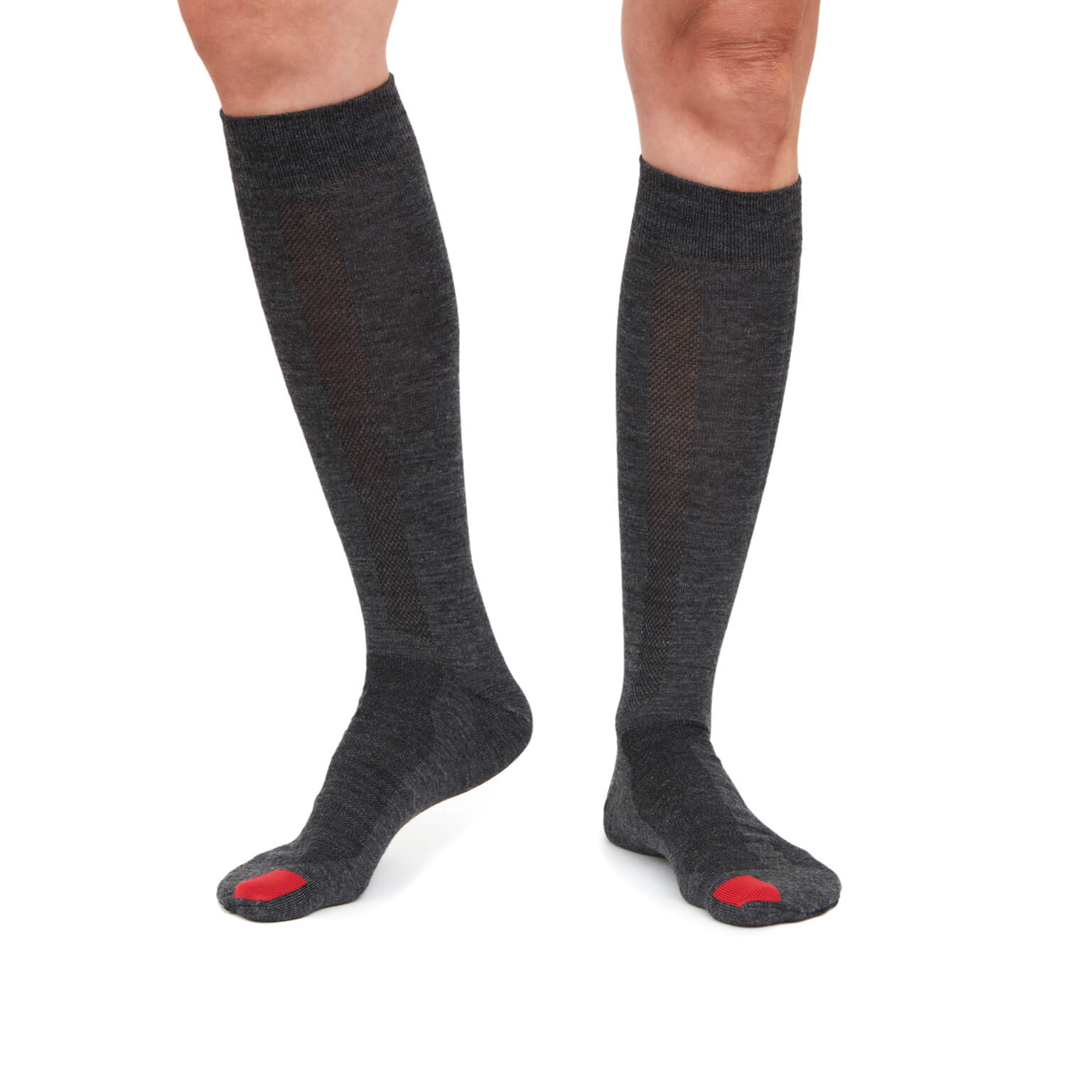 Plus12 - Calcetines barefoot largos - Lana merino - Gris-plus12-Cacles Barefoot-Tienda de calzado barefoot respetuoso minimalista