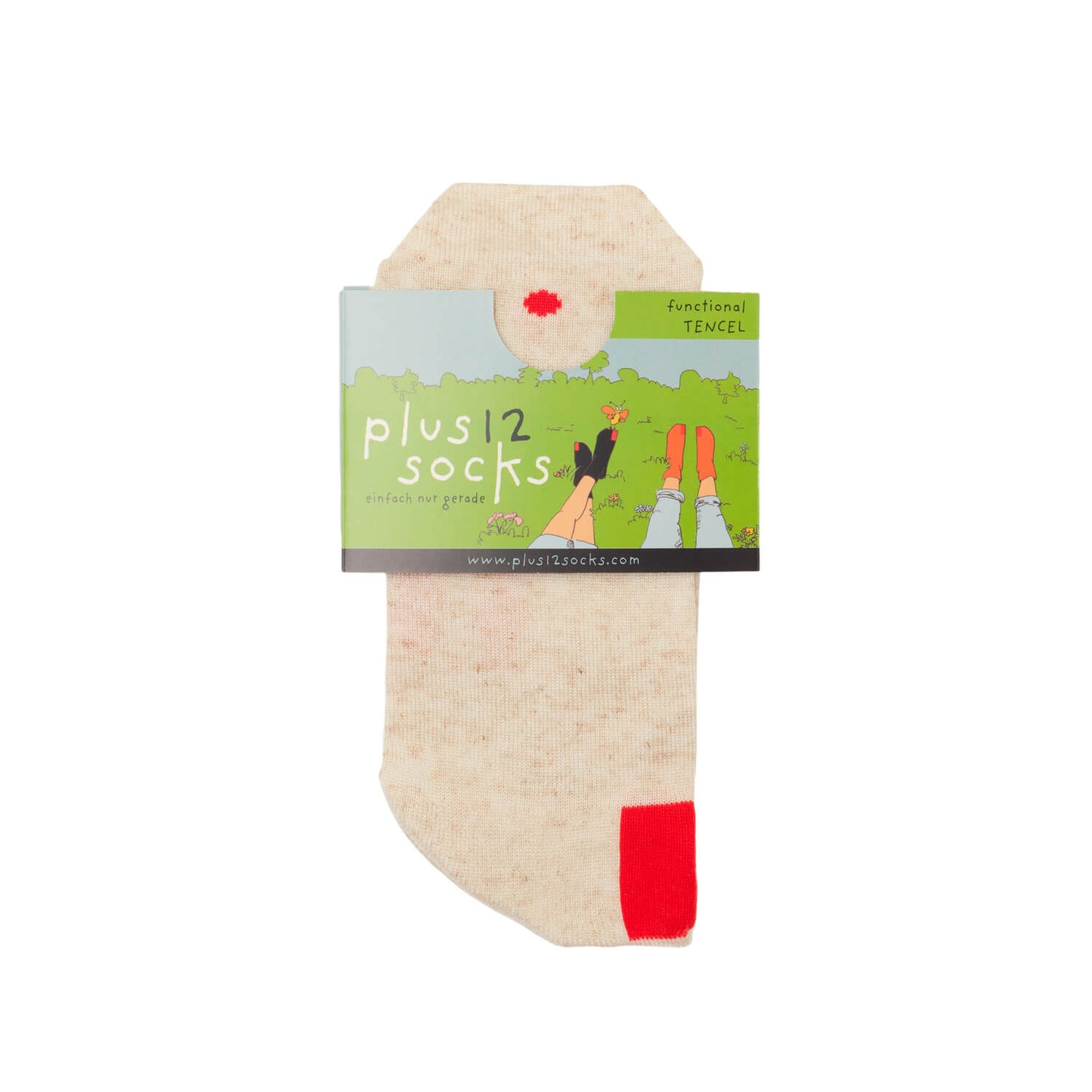 Plus12 - Sneaker Tencel y Lino Natural - Calcetines respetuosos tobilleros-plus12-Cacles Barefoot-Tienda de calzado barefoot respetuoso minimalista