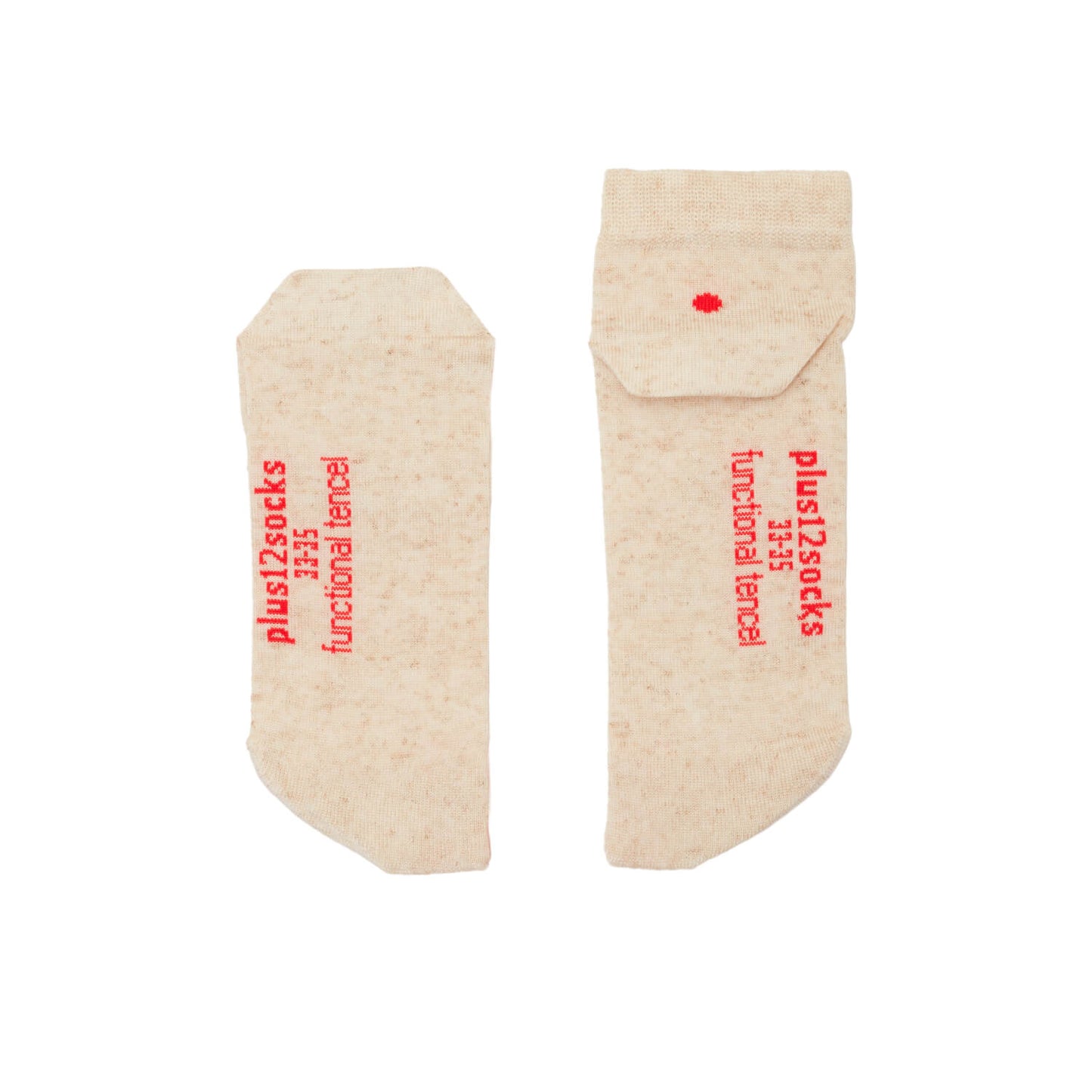 Plus12 - Sneaker Tencel y Lino Natural - Calcetines respetuosos tobilleros-plus12-Cacles Barefoot-Tienda de calzado barefoot respetuoso minimalista