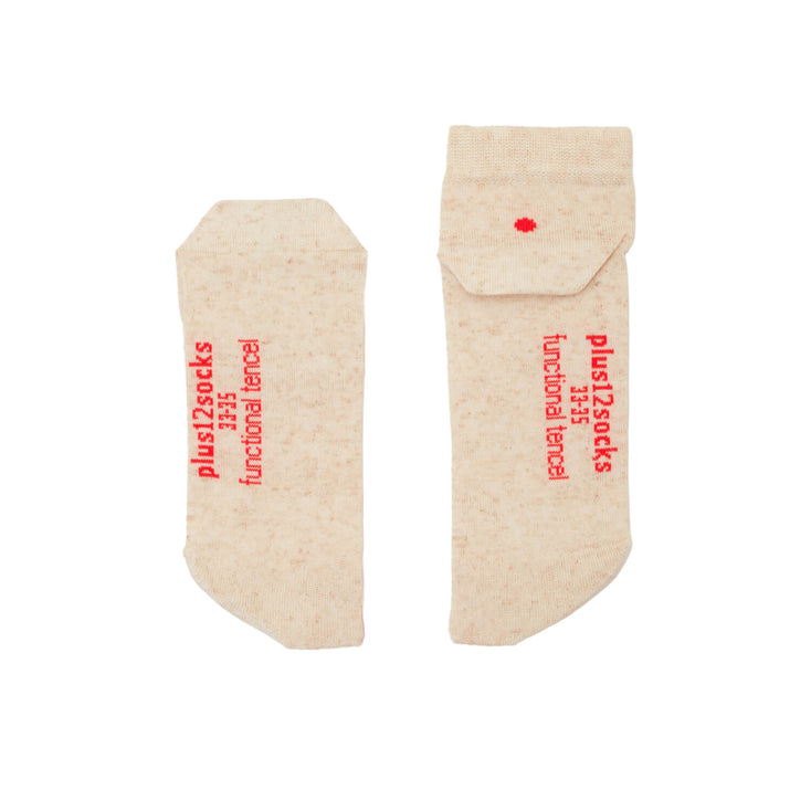 Plus12 - Sneaker Tencel y Lino Natural - Calcetines respetuosos tobilleros-plus12-Cacles Barefoot-Tienda de calzado barefoot respetuoso minimalista